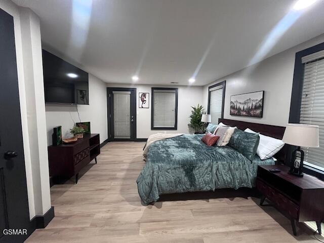2359 Grassy Branch Rd, Sevierville, TN 37876 - bedroom with light wood-style floors and recessed lighting