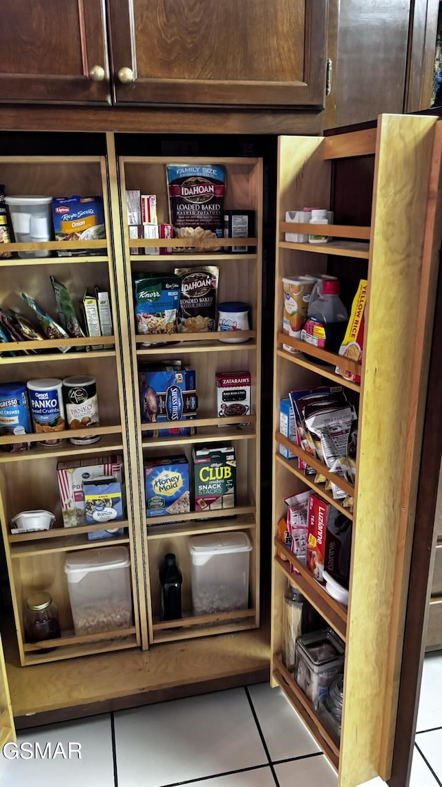 view of pantry