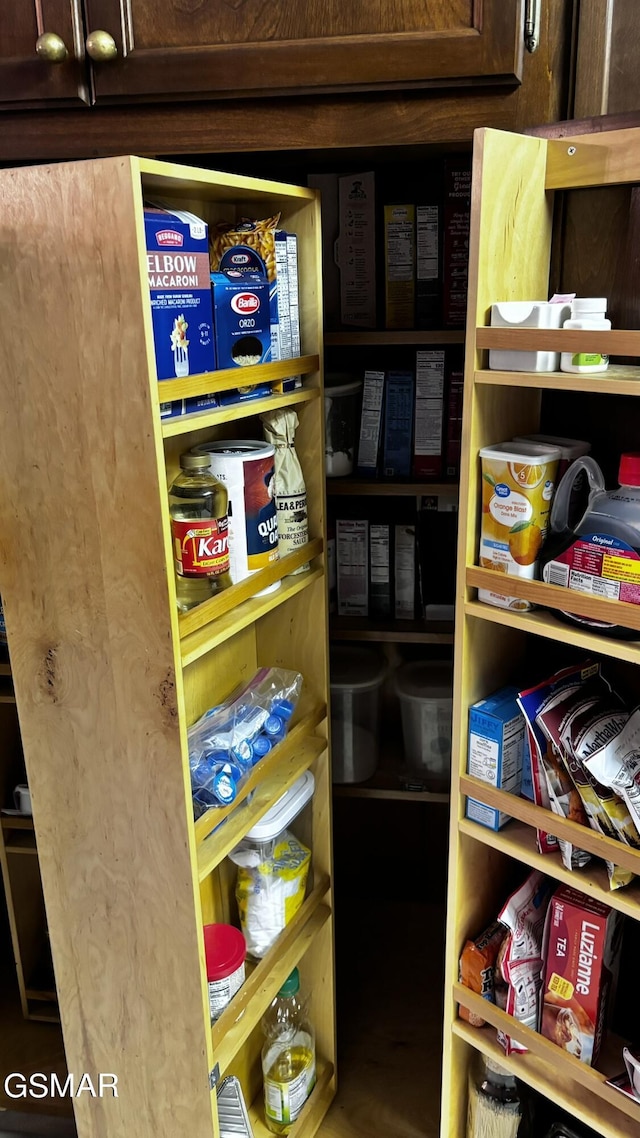 view of pantry