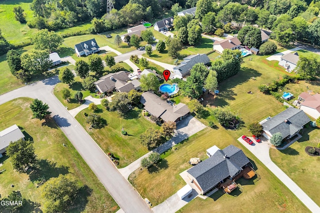 birds eye view of property