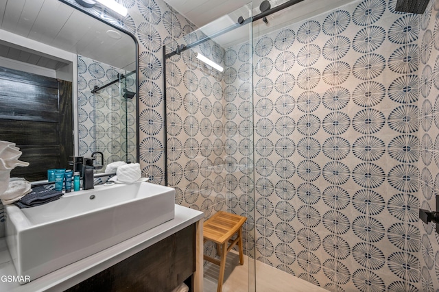 3033 N Clear Fork Rd, Sevierville, TN 37862 - full bath featuring vanity and a stall shower