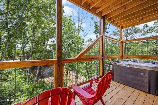 view of sunroom / solarium