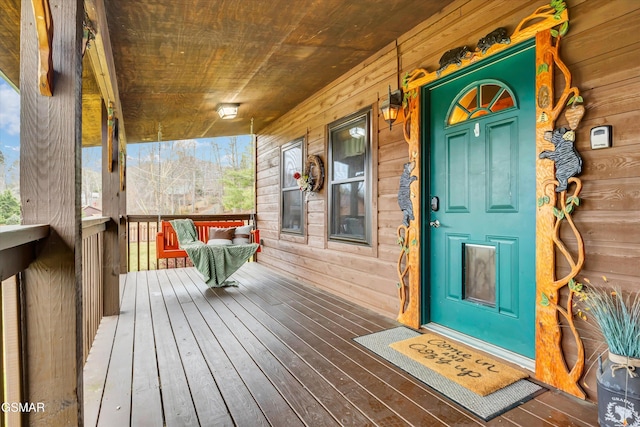 3501 Ginseng Way, Pigeon Forge, TN 37862 - view of wooden porch