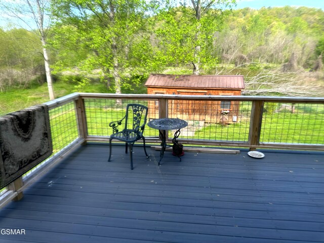 3451 Cosby Hwy, Cosby, TN 37722 - view of wooden terrace