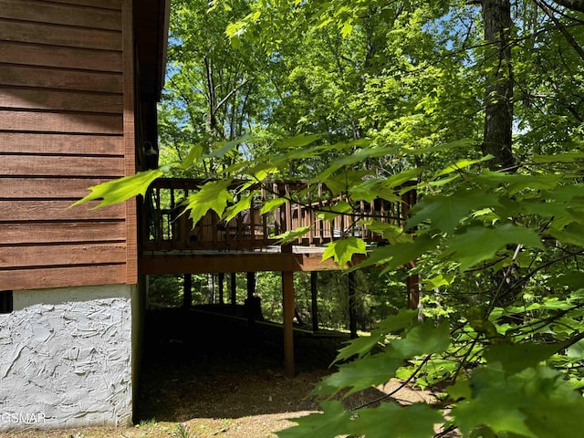 exterior space featuring a deck