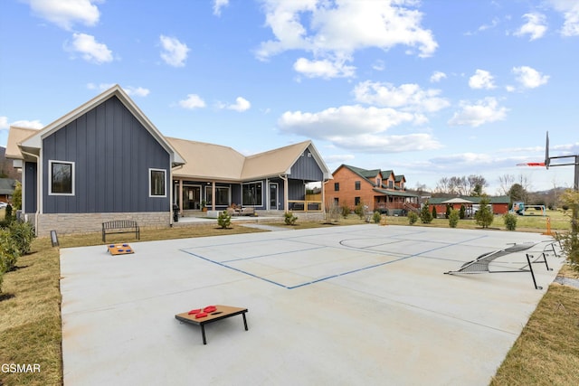 view of sport court