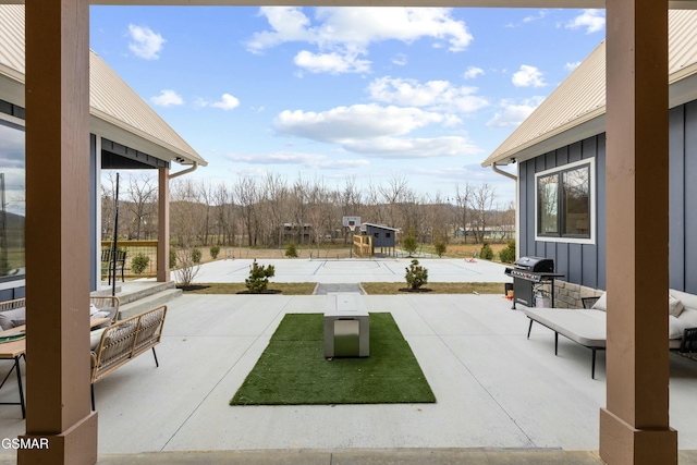 view of patio / terrace featuring area for grilling