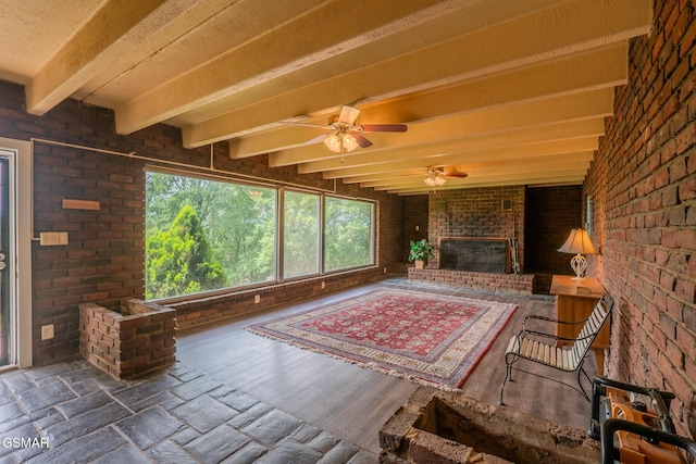 944 Smoky Mountain View Ct, Seymour, TN 37865 - sunroom with beamed ceiling