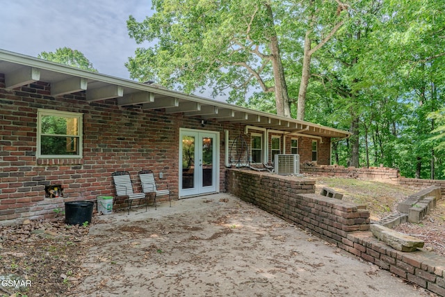 944 Smoky Mountain View Ct, Seymour, TN 37865 - view of patio with french doors and central air condition unit
