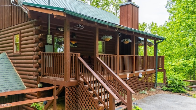 3186 Emerald Springs Loop, Pigeon Forge, TN 37862 - wooden terrace featuring stairway