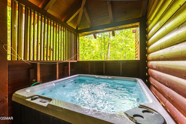 3186 Emerald Springs Loop, Pigeon Forge, TN 37862 - view of swimming pool featuring a hot tub