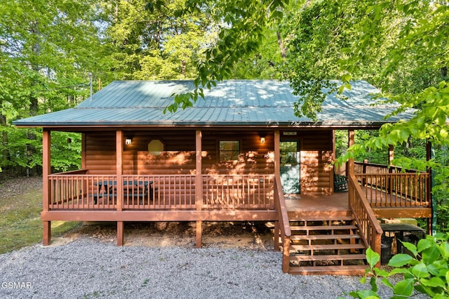 3828 Saddle Brook Way, Sevierville, TN 37862 - wooden terrace with stairway
