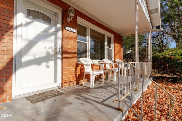 view of patio / terrace featuring covered porch