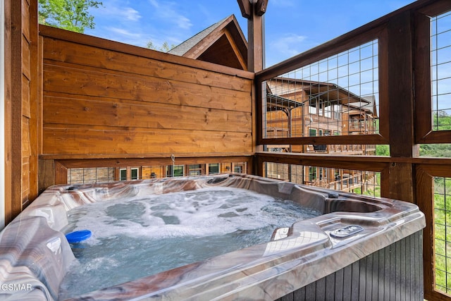 4541 Shangrila Way, Sevierville, TN 37876 - deck featuring a hot tub