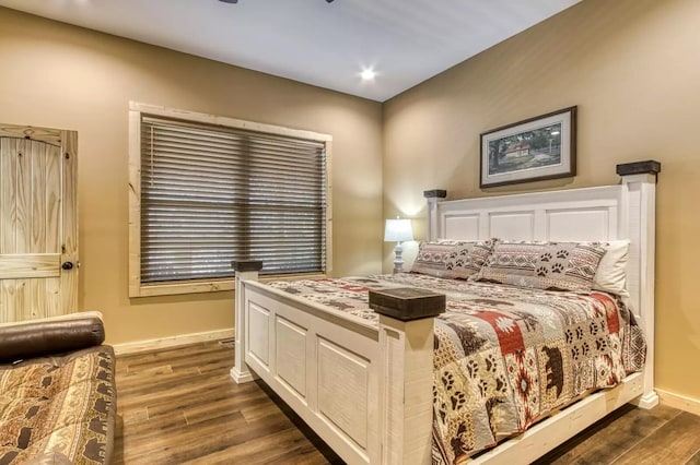 604 Cherokee Orchard Rd, Gatlinburg, TN 37738 - bedroom with dark wood finished floors, baseboards, and recessed lighting