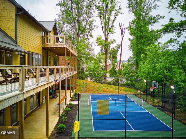 604 Cherokee Orchard Rd, Gatlinburg, TN 37738 - view of sport court with a tennis court