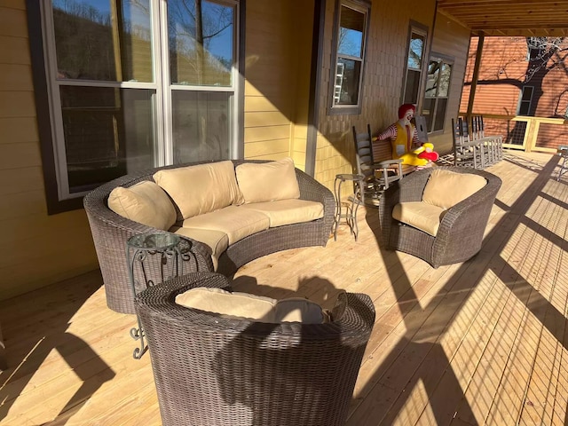 604 Cherokee Orchard Rd, Gatlinburg, TN 37738 - wooden terrace featuring an outdoor hangout area