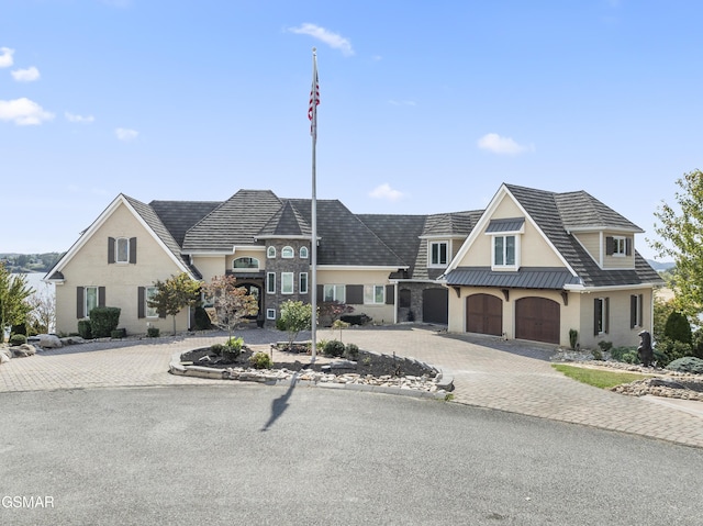 450 Riverbend Dr, Dandridge, TN 37725 - view of front of house with a garage