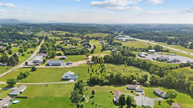 3206 Bativa Garden Ct, Sevierville, TN 37876 - aerial overview of property's location with mountains