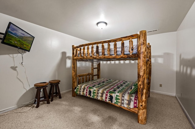 bedroom featuring carpet floors