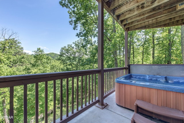 2319 Panther Way, Sevierville, TN 37876 - balcony featuring a hot tub