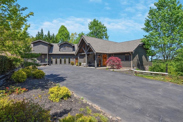 2837 Cedar Falls Way, Sevierville, TN 37862 - view of front facade featuring aphalt driveway and stone siding