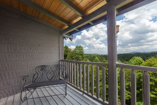 2837 Cedar Falls Way, Sevierville, TN 37862 - balcony with a forest view