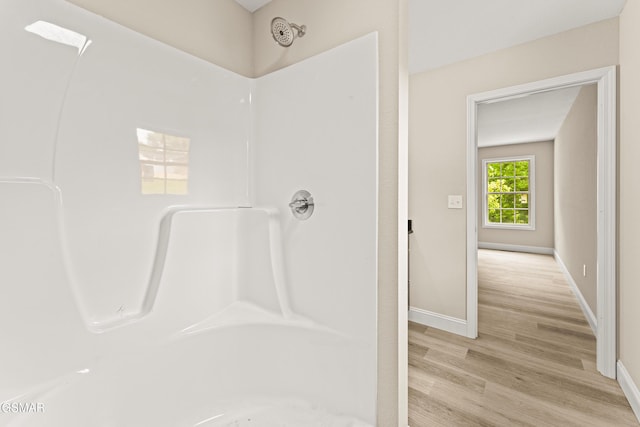 1039 Cedar Ln, Sevierville, TN 37862 - full bathroom with a shower and wood finished floors