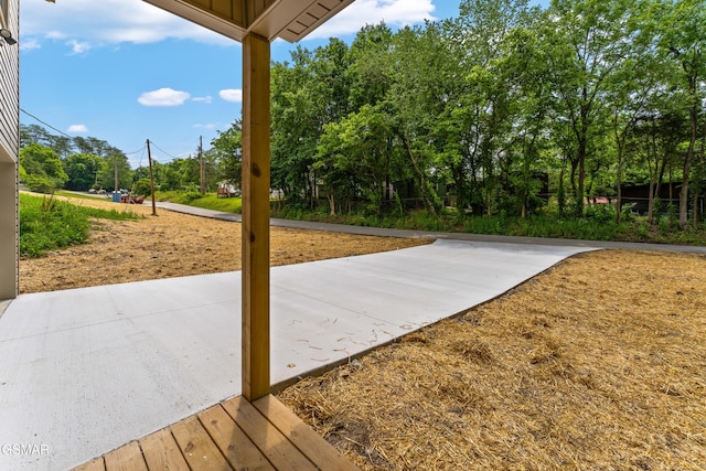 1039 Cedar Ln, Sevierville, TN 37862 - view of patio / terrace with view of scattered trees