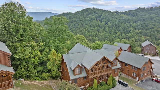 2857 White Oak Ridge Ln, Sevierville, TN 37862 - bird's eye view of a heavily wooded area and a mountain backdrop