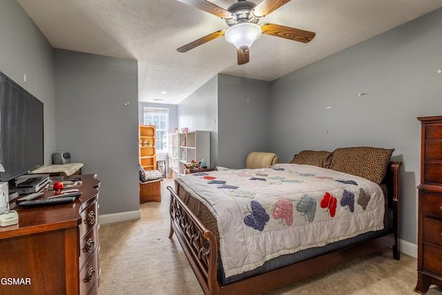 3518 Pebblebrook Way, Knoxville, TN 37921 - bedroom featuring light colored carpet, baseboards, and ceiling fan