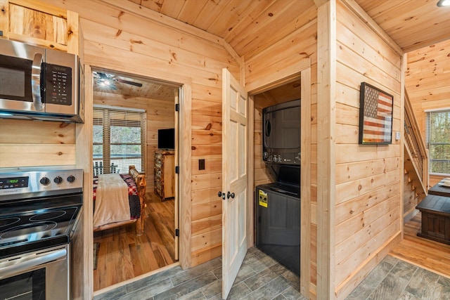 view of sauna / steam room with wood-type flooring