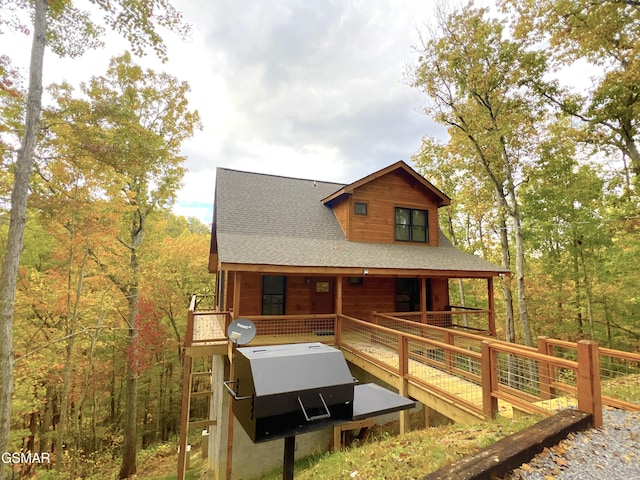 view of rear view of property