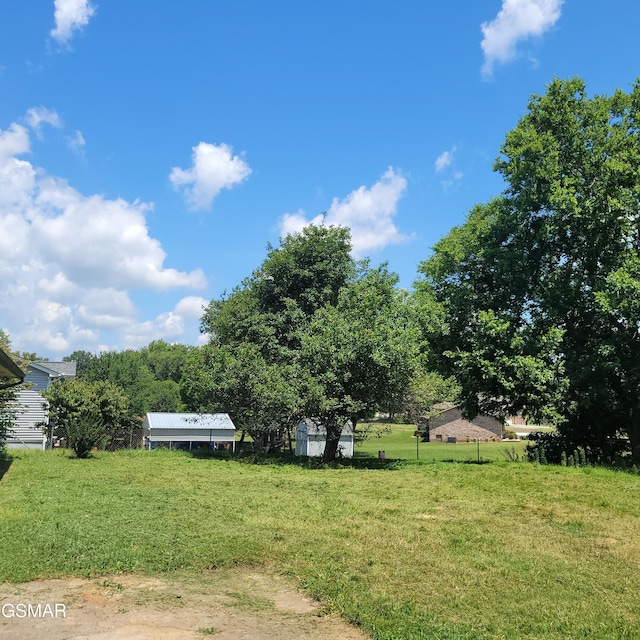 167 Vanderview Dr, Seymour, TN 37865 - view of green lawn featuring a carport