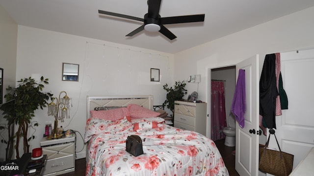 1625 Worth St, Knoxville, TN 37917 - bedroom featuring ceiling fan and ensuite bathroom