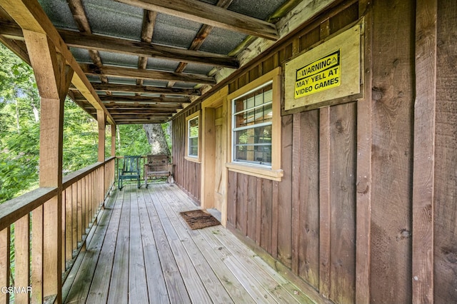 view of wooden terrace