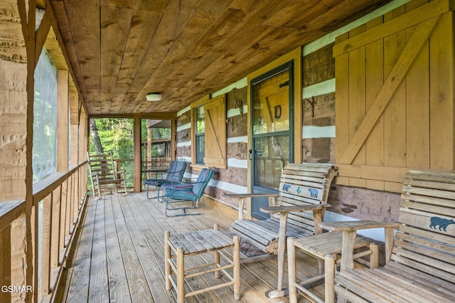 exterior space featuring a porch