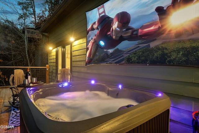 1719 Walker Trl, Sevierville, TN 37876 - deck featuring a hot tub
