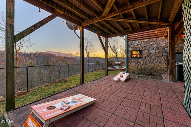 view of patio / terrace with fence