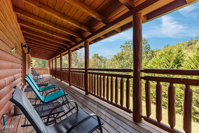 view of wooden terrace