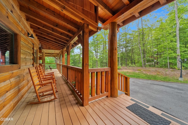 view of deck
