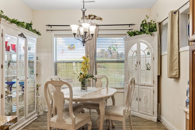 2159 Frewin Ct, Sevierville, TN 37876 - dining room with a chandelier and wood finished floors