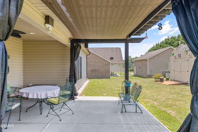 2159 Frewin Ct, Sevierville, TN 37876 - view of patio / terrace with a shed