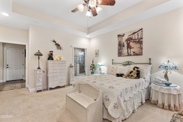 2159 Frewin Ct, Sevierville, TN 37876 - carpeted bedroom featuring recessed lighting and ceiling fan