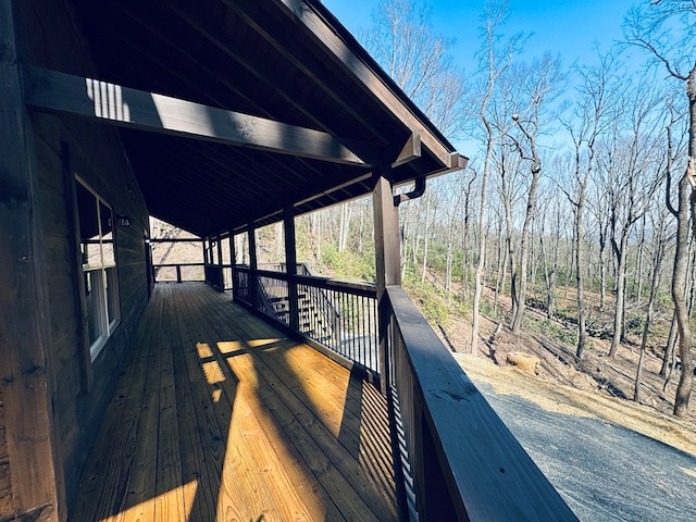 view of wooden terrace