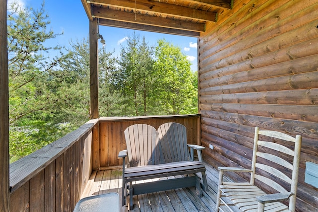 view of wooden terrace