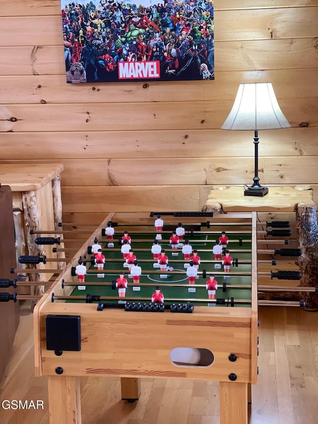 2839 Cedar Falls Way, Sevierville, TN 37862 - playroom featuring wooden walls and wood finished floors