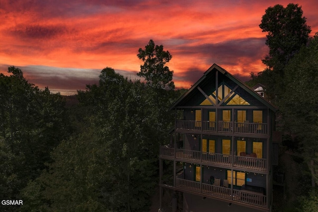 2839 Cedar Falls Way, Sevierville, TN 37862 - back of house featuring a balcony