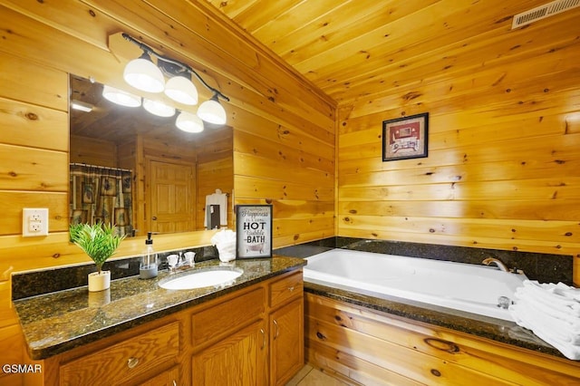 2839 Cedar Falls Way, Sevierville, TN 37862 - bathroom with vanity and a garden tub