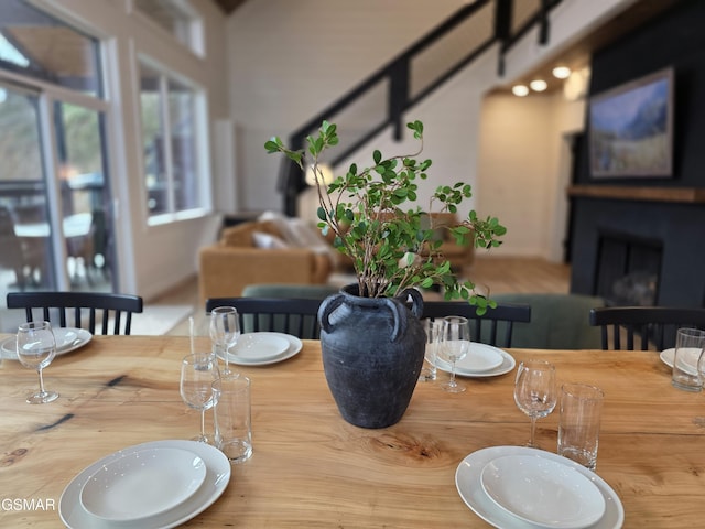 view of dining space